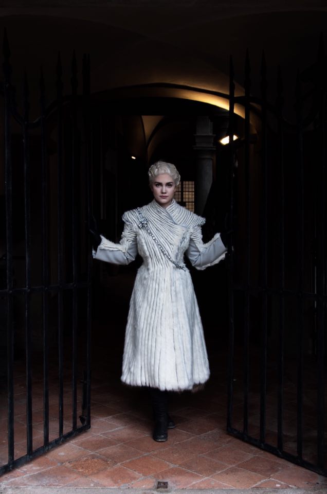 Daenerys white fur coat Grimilde Malatesta