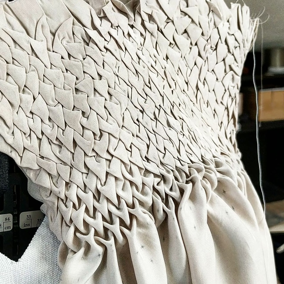 White dragonscale dress - Grimilde Malatesta
