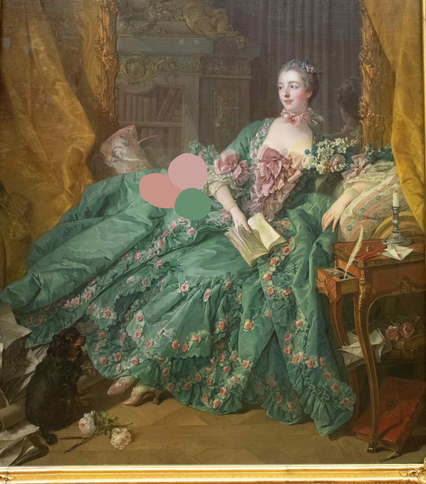 Madame de pompadour dress colors