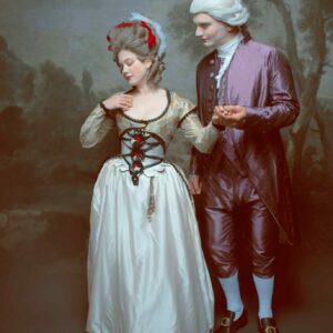 The wig class- 1770s- high and soft English style