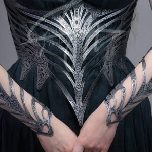 Elven Armour Vambraces and Crown- without engravings - Image 3