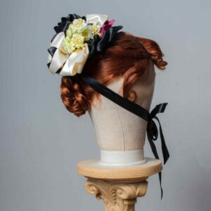Bows and blooms bonnet