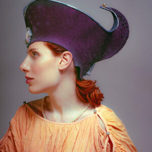The purple scorpion felt hat