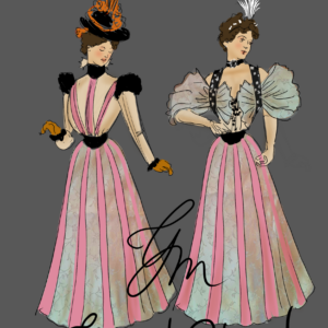 Sugar Almond 1895-1897 robe à transformation