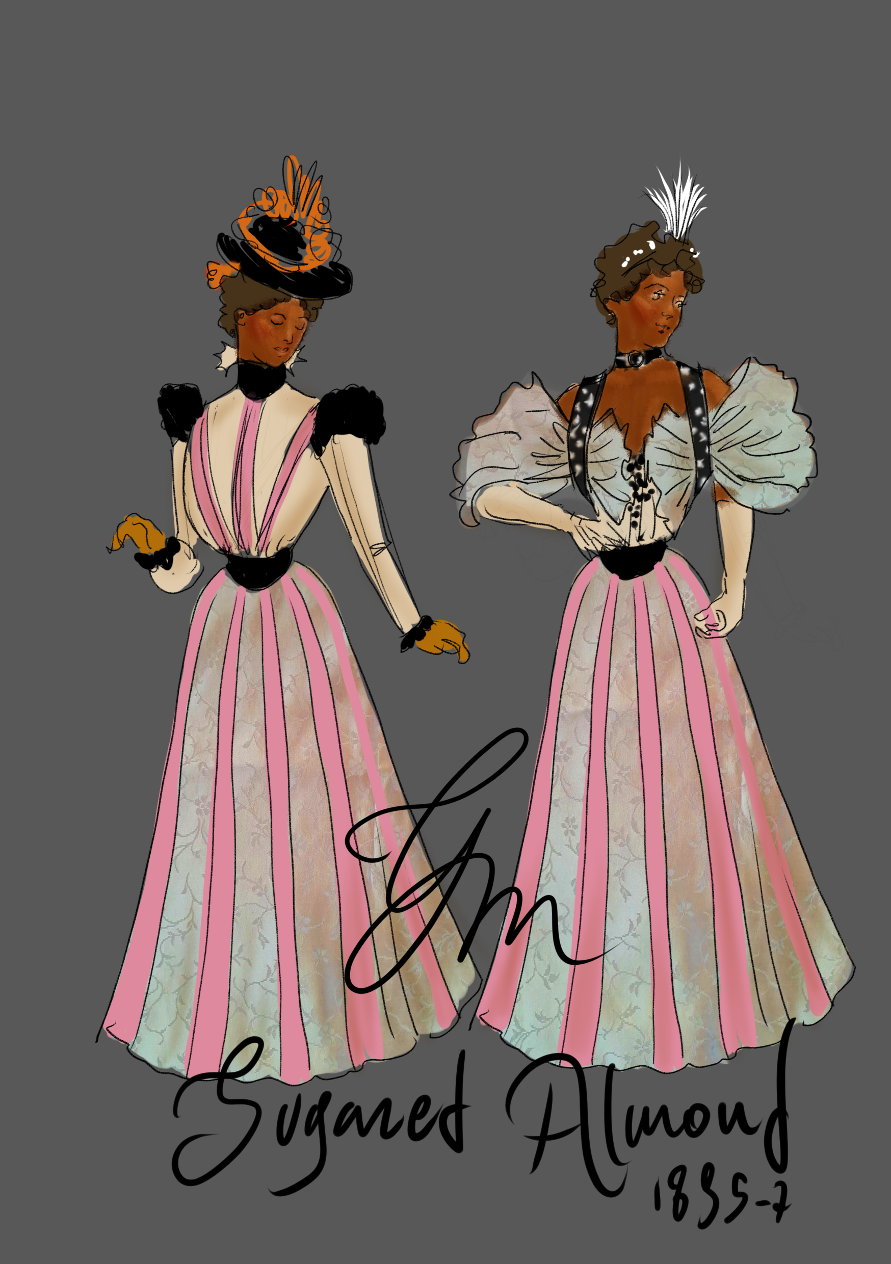 Sugar Almond 1895-1897 robe à transformation - Image 2