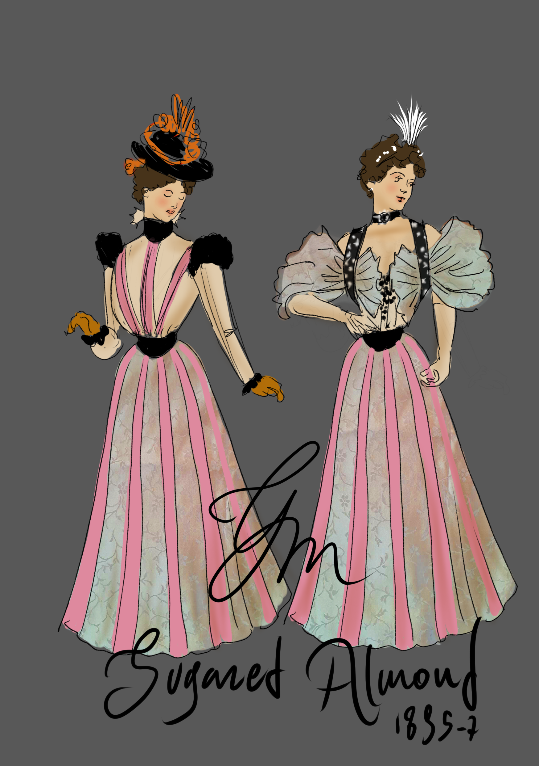 Sugar Almond 1895-1897 robe à transformation