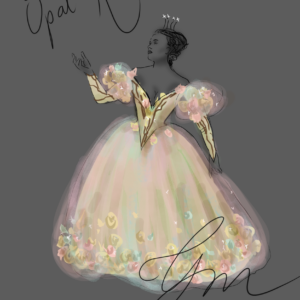 Opal rose fantasy wedding (or not) dress