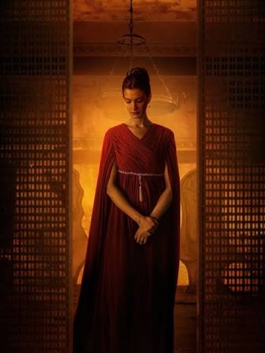 Odyssey 4 Anne hathaway costume design as penelope in Christopher Nolan's Odyssey