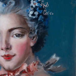 Madame de pompadour closeup portrait