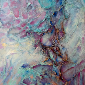 3d oil painting, abstract, inspired by the tv series Arcane